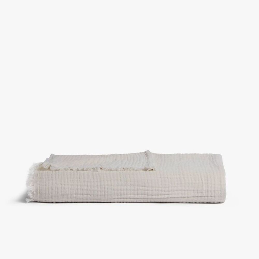 Parachute - Cotton Napping Throw Parchment - Parachute Gray